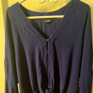 Navy blue long sleeve button up!